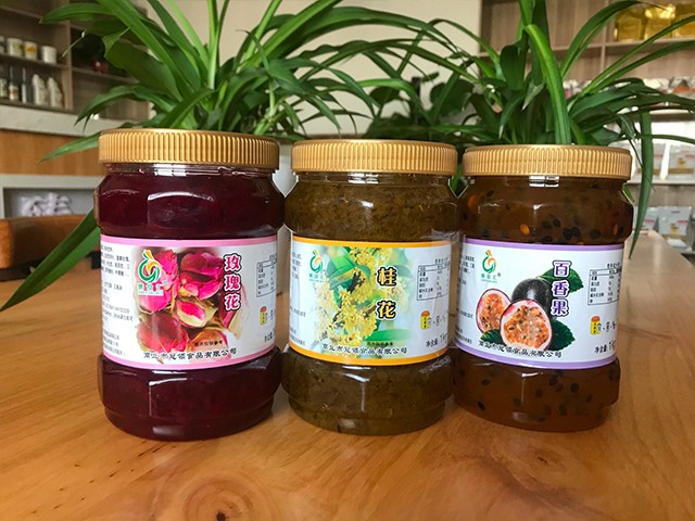 玫瑰花花茶、桂花花茶、百香果花茶